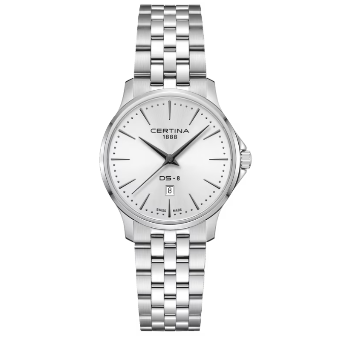Certina DS-8 Lady - Vit urtavla 31mm – C0450101101100