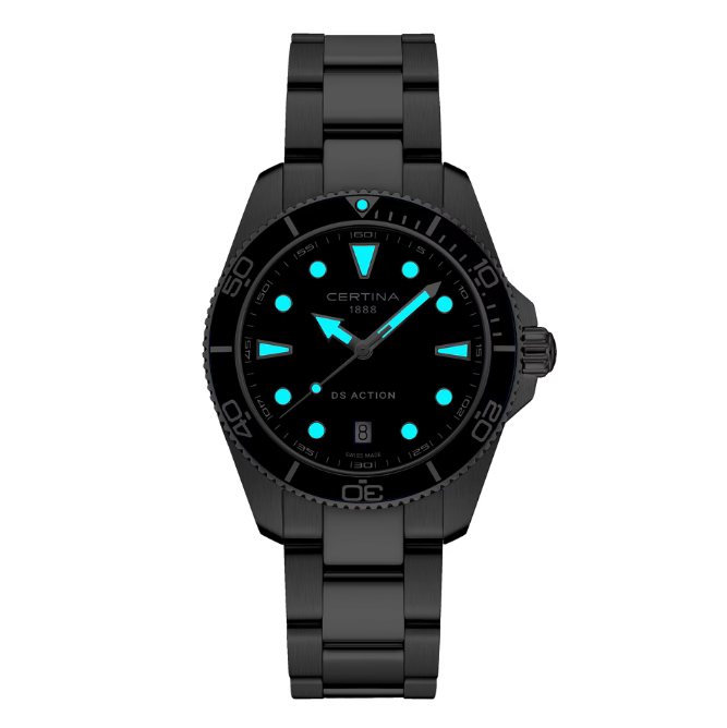 Certina DS Action – 40 mm Blå urtavla – produktbild 2