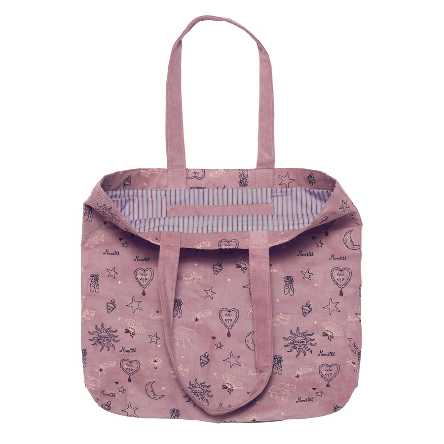Maanesten Magic Corduroy Totebag Theatre Magical Purple