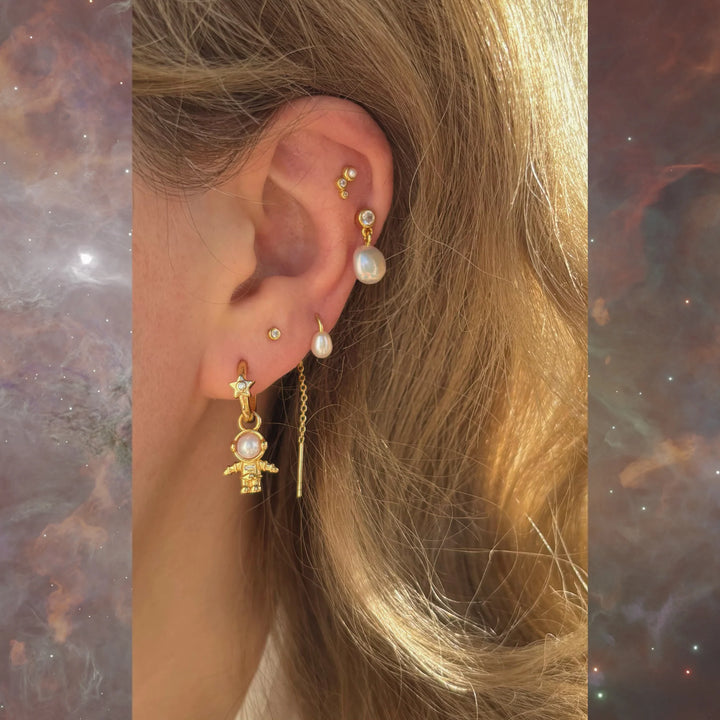 The Earring Shop Cosmo Small Hook Threader Enkelt örhänge