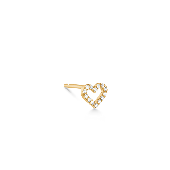 Ro Copenhagen Symboler Open Heart Diamond Stud örhängen