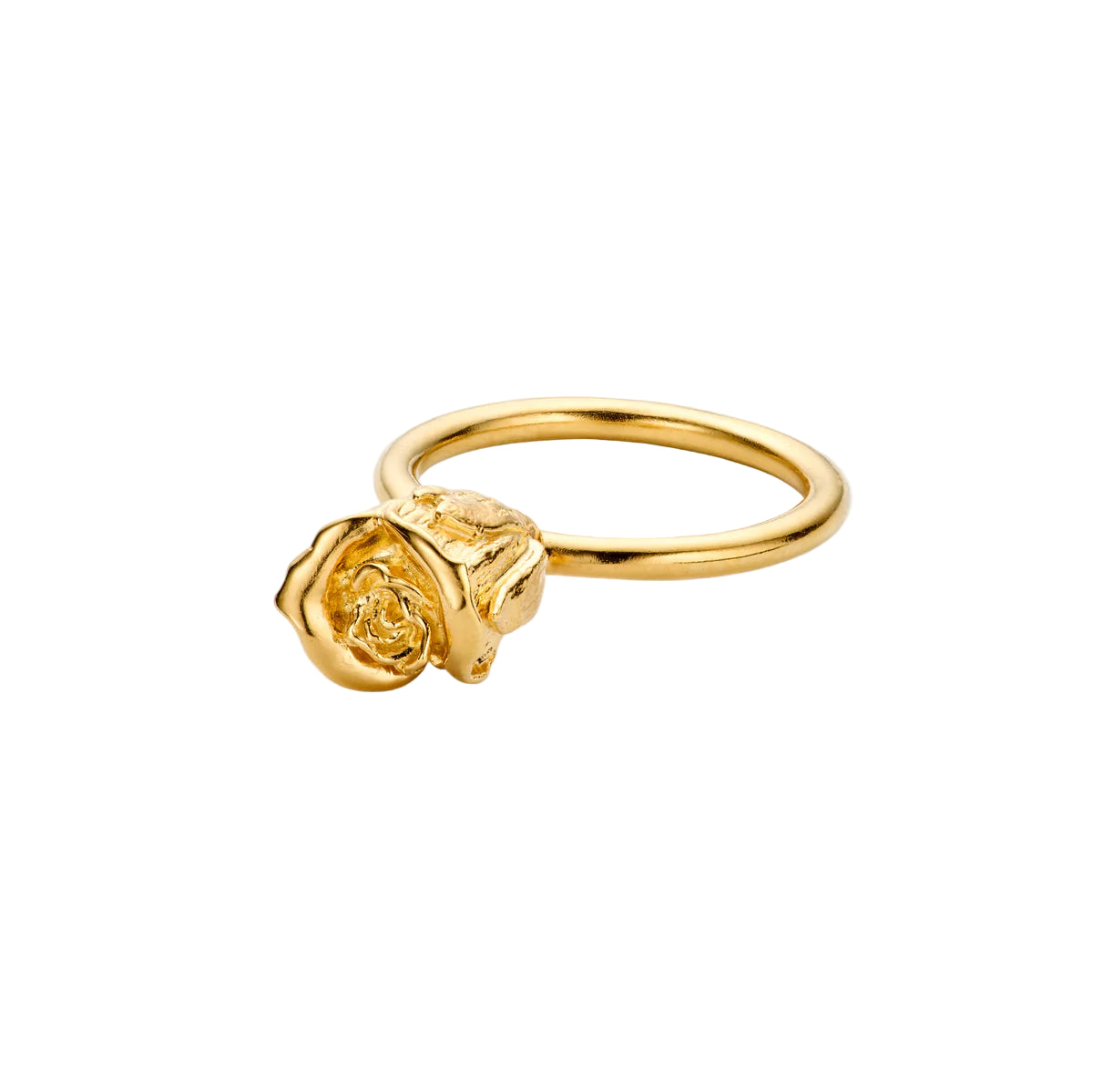 Flora Danica Rose Statement Ring Guldpläterad