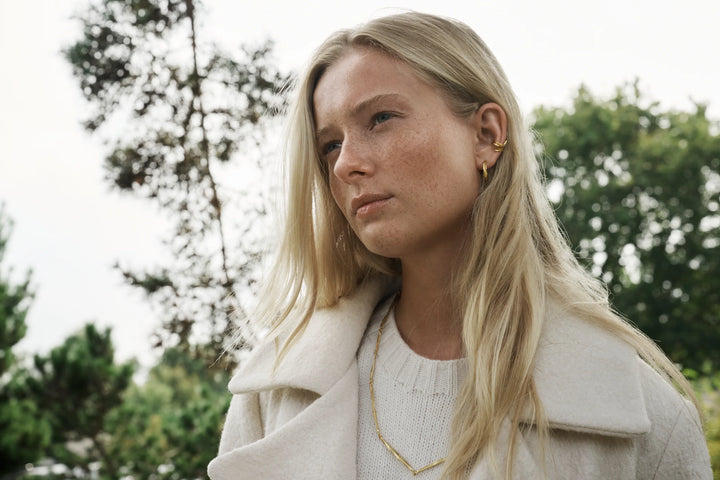 Flora Danica Gräshalsband i förgylld 