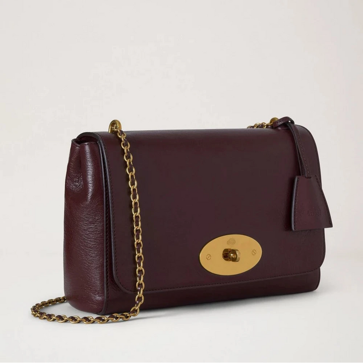 Mulberry Medium Lily Oxblood High Shine Leather 