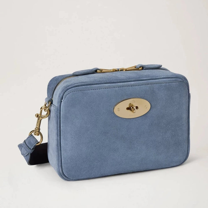 Mulberry Darley Camera Bag i mocka Foggy Grey 
