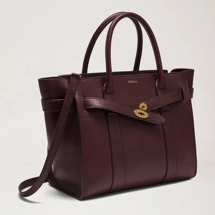 Mulberry Small Zipped Bayswater Oxblood Small Classic Grain – produktbild 2