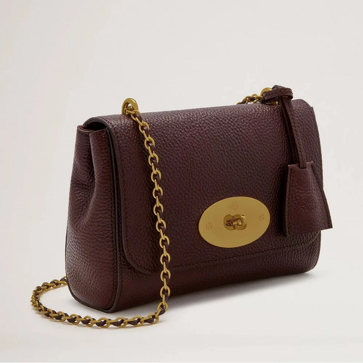 Mulberry Lily Oxblood Small Classic Grain – produktbild 2