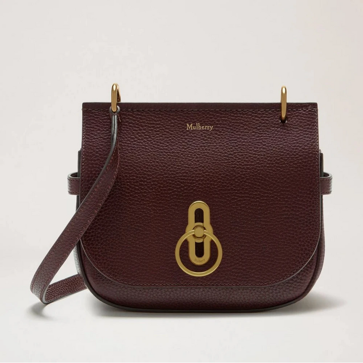 Mulberry Small Amberley Satchel Oxblood Small Classic Grain – HH0333/205K195