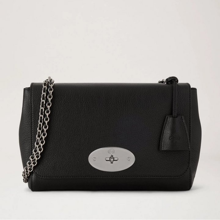 Mulberry Medium Lily Svart & Silver Glossy Goat – HH0345/874A100