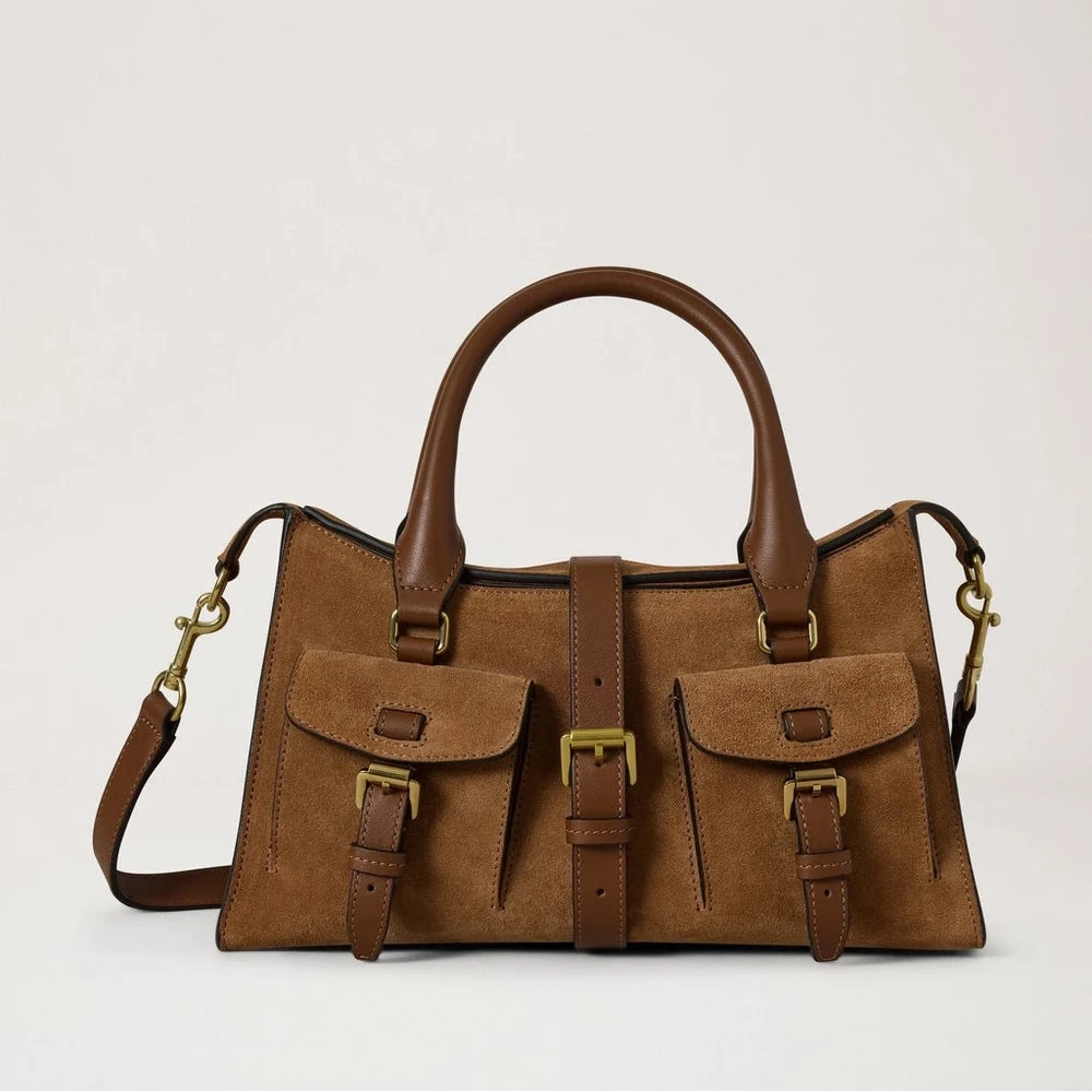 Mulberry Small Roxanne Vintage Oak Suede – produktbild 5