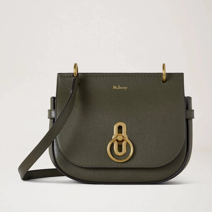 Mulberry Small Amberley Satchel Junipergrön 