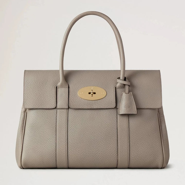 Mulberry Bayswater Cashmere Taupe Heavy Grain 