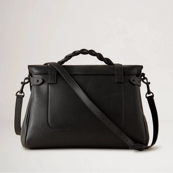 Mulberry Oversized Black Alexa Heavy Grain