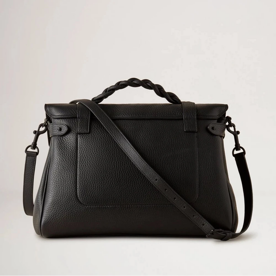 Mulberry Oversized Black Alexa Heavy Grain