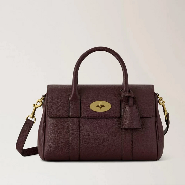 Mulberry Small Bayswater Satchel Oxblood Small Classic Grain – HH9216/205K195