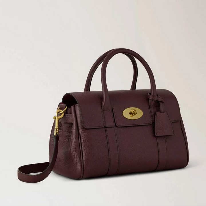 Mulberry Small Bayswater Satchel Oxblood Small Classic Grain – produktbild 2