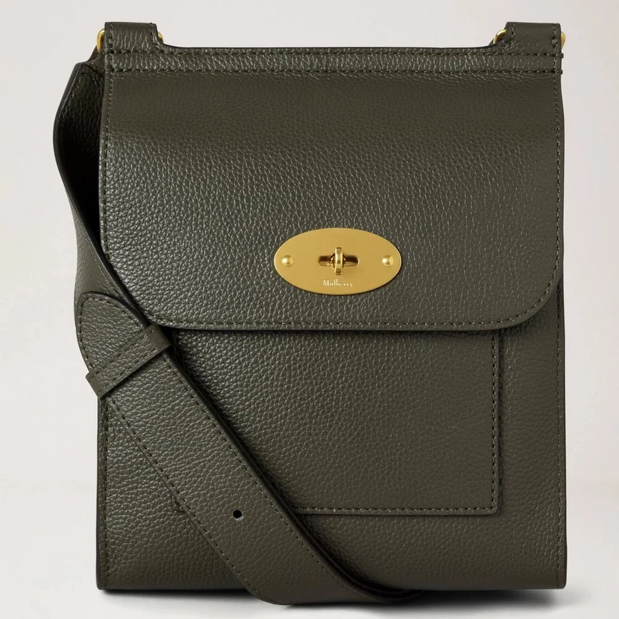 Mulberry Liten Antony N Juniper Green Small Classic Grain