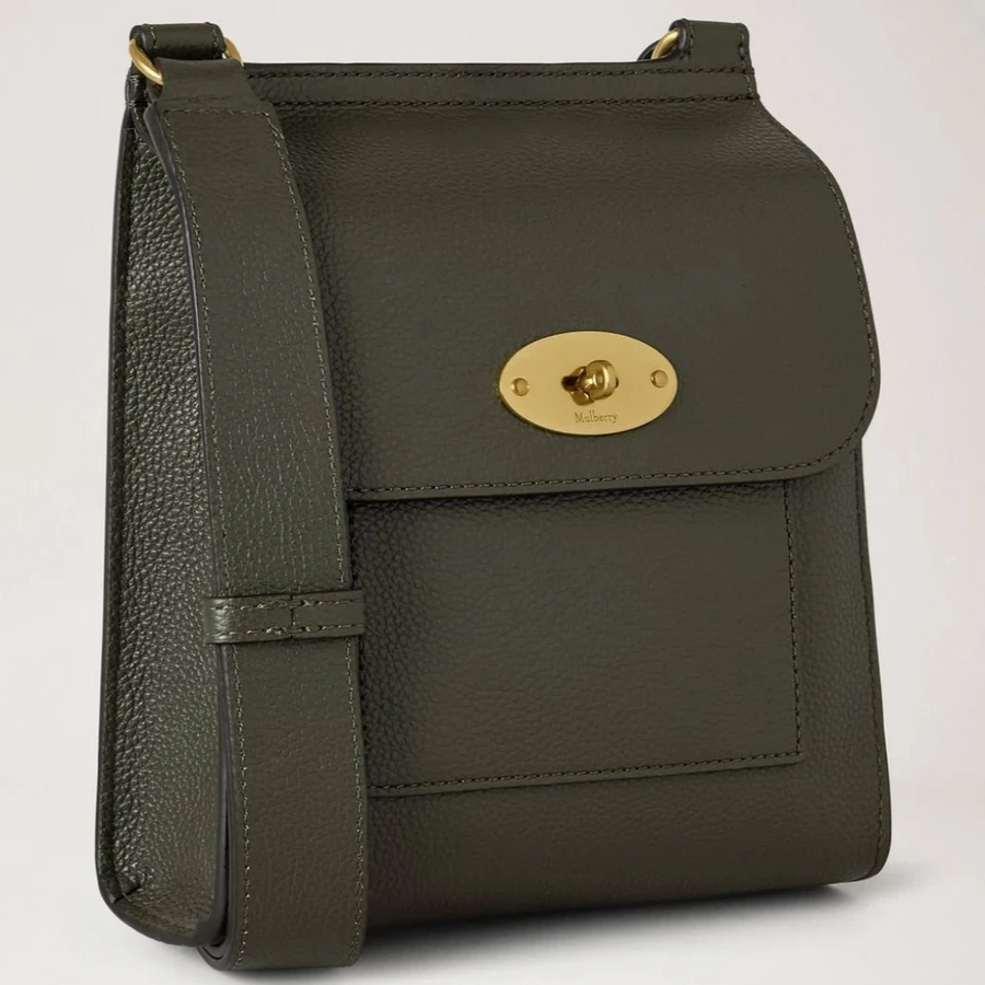 Mulberry Liten Antony N Juniper Green Small Classic Grain