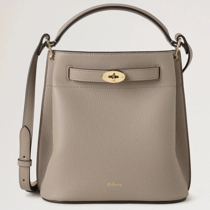 Mulberry Islington Bucket Cashmere Taupe Small Classic Grain 