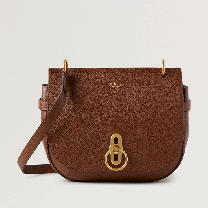 Mulberry Amberley Satchel Small Classic Grain Two Toned Oak