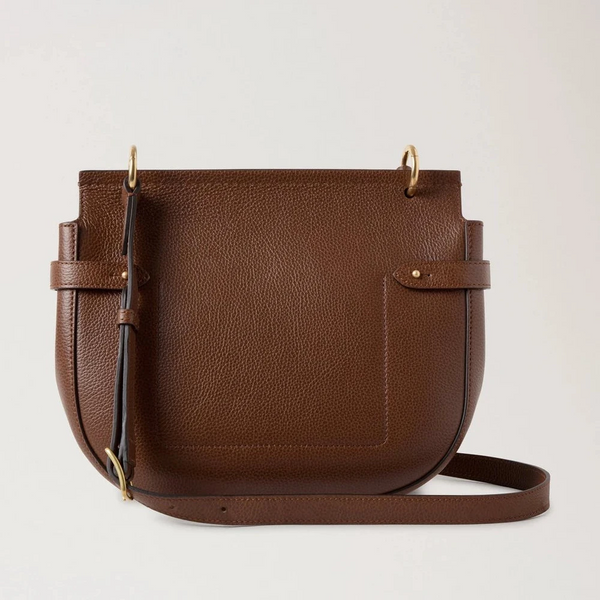 Mulberry Amberley Satchel Small Classic Grain Two Toned Oak