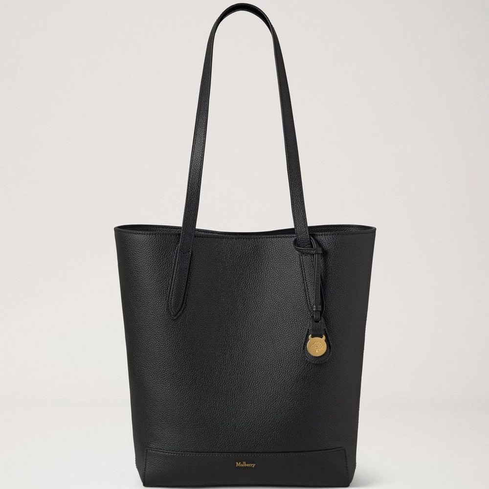 Mulberry A4 North South Shopper Small Classic Grain Black