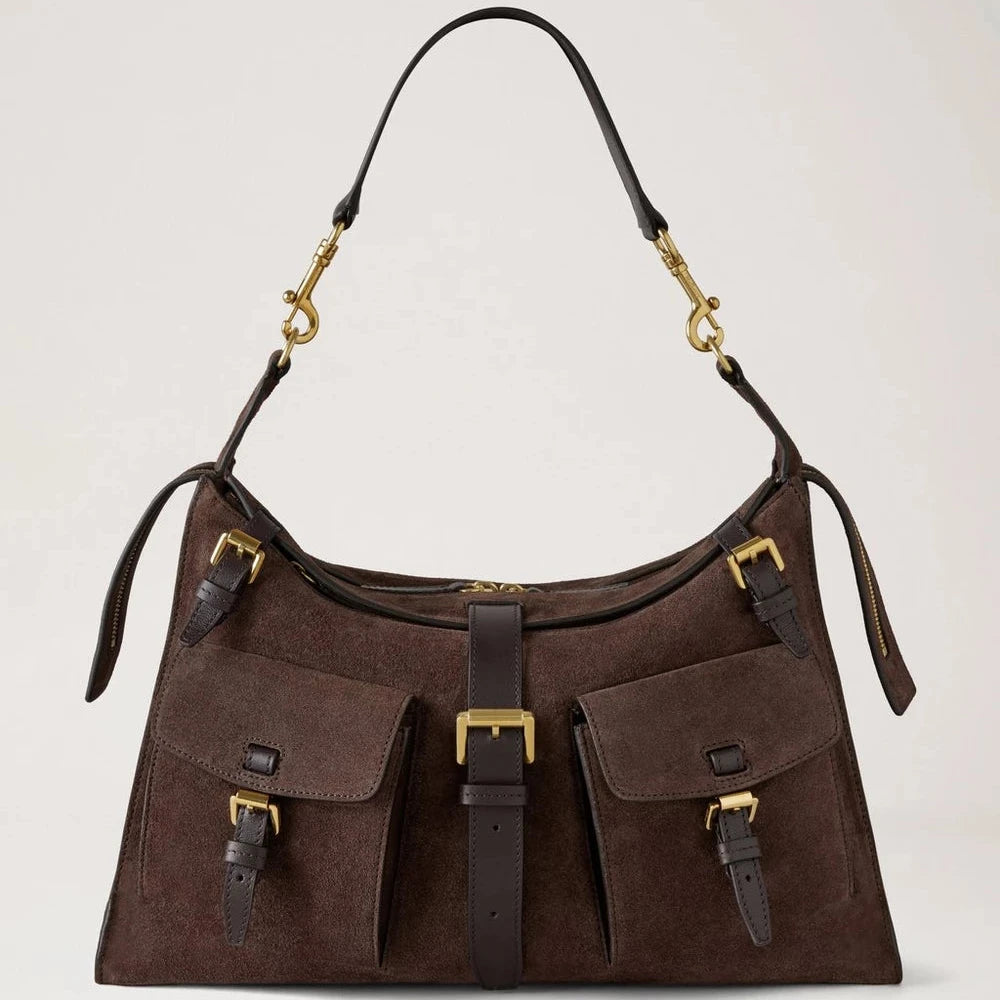 Mulberry Roxanne Shoulder Bag Chokladmocka 
