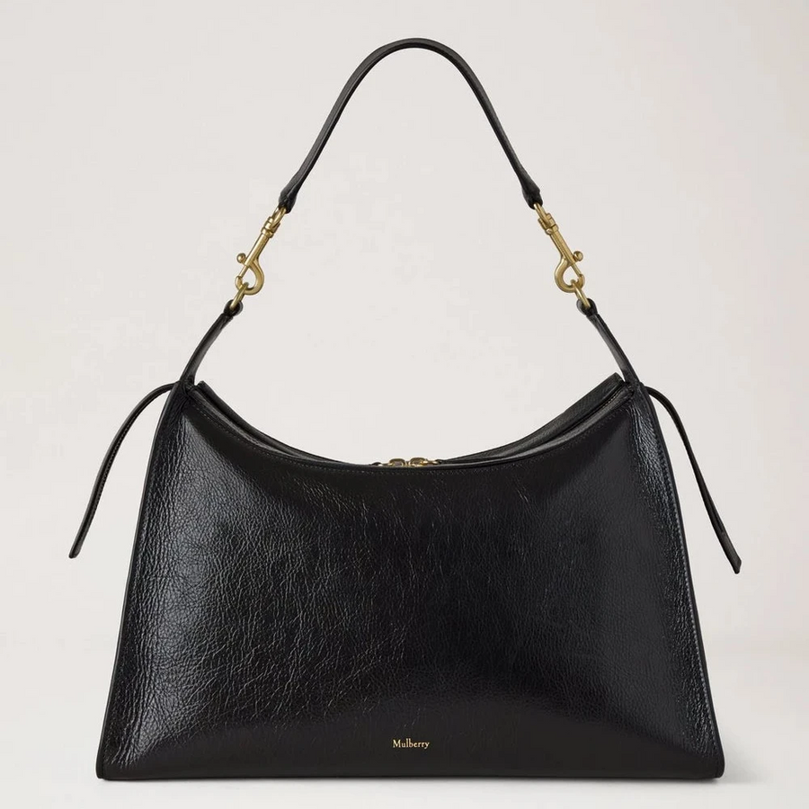 Mulberry Roxanne Axelväska High Shine Läder Svart