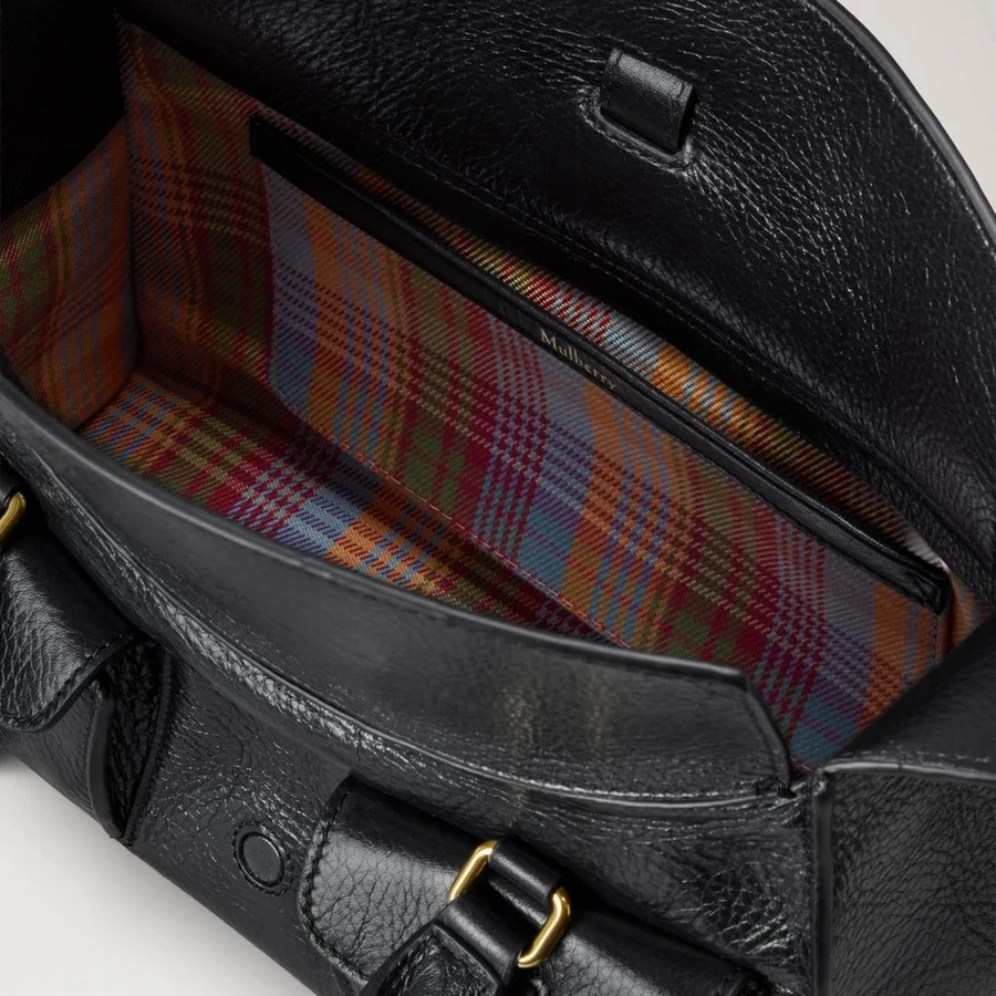 Mulberry Liten Roxanne High Shine Läder Svart