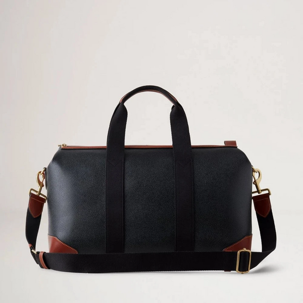 Mulberry Heritage Day Clipper Black & Cognac tryckt Bioveg Scotchgrain