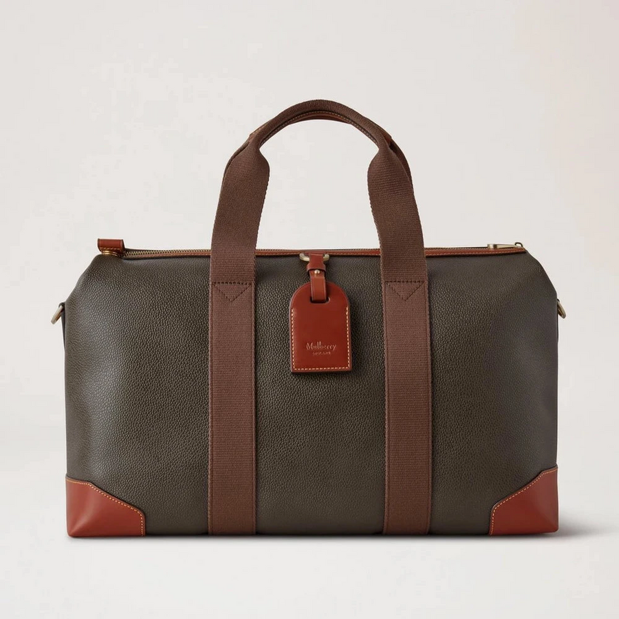 Mulberry Heritage Day Clipper Mole & Cognac tryckt Bioveg Scotchgrain