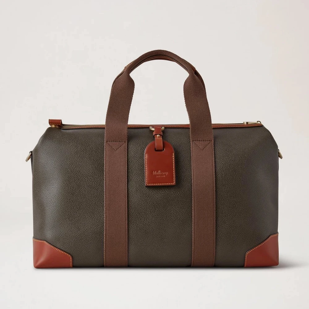 Mulberry Heritage Day Clipper Mole & Cognac Printed BioVeg Scotchgrain