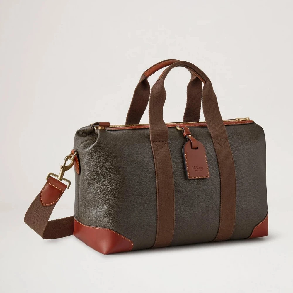 Mulberry Heritage Day Clipper Mole & Cognac tryckt Bioveg Scotchgrain