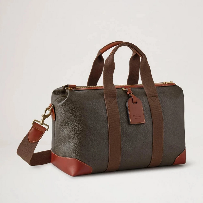 Mulberry Heritage Day Clipper Mole & Cognac tryckt Bioveg Scotchgrain