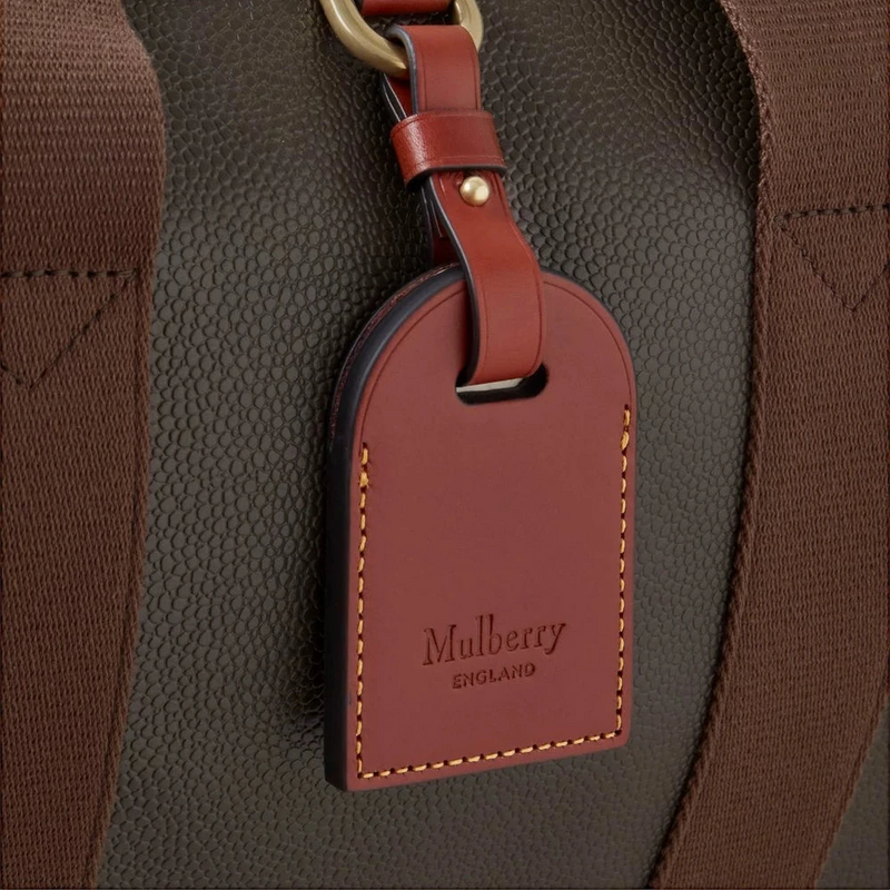 Mulberry Heritage Day Clipper Mole & Cognac tryckt Bioveg Scotchgrain