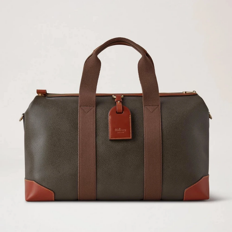 Mulberry Heritage Day Clipper Mole & Cognac tryckt Bioveg Scotchgrain