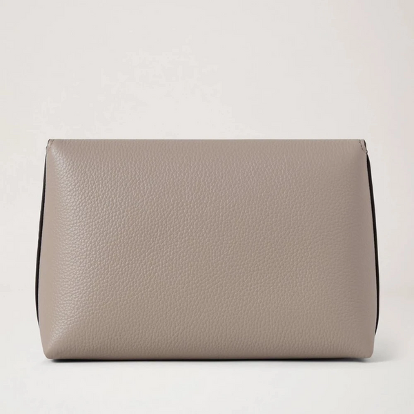 Mulberry Darley Cosmetic Pouch Cashmere Taupe Small Classic Grain