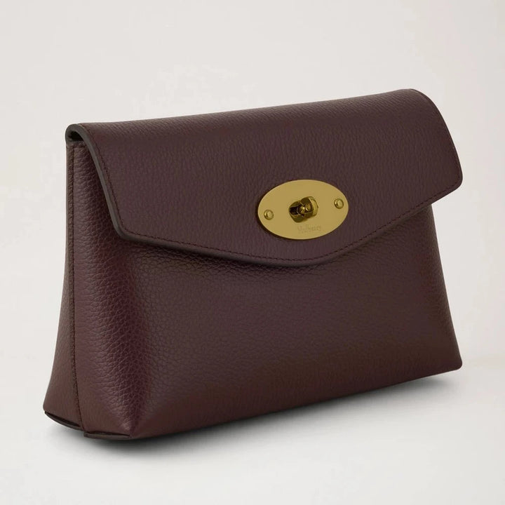 Mulberry Darley Cosmetic Pouch Oxblood Small Classic Grain – produktbild 2