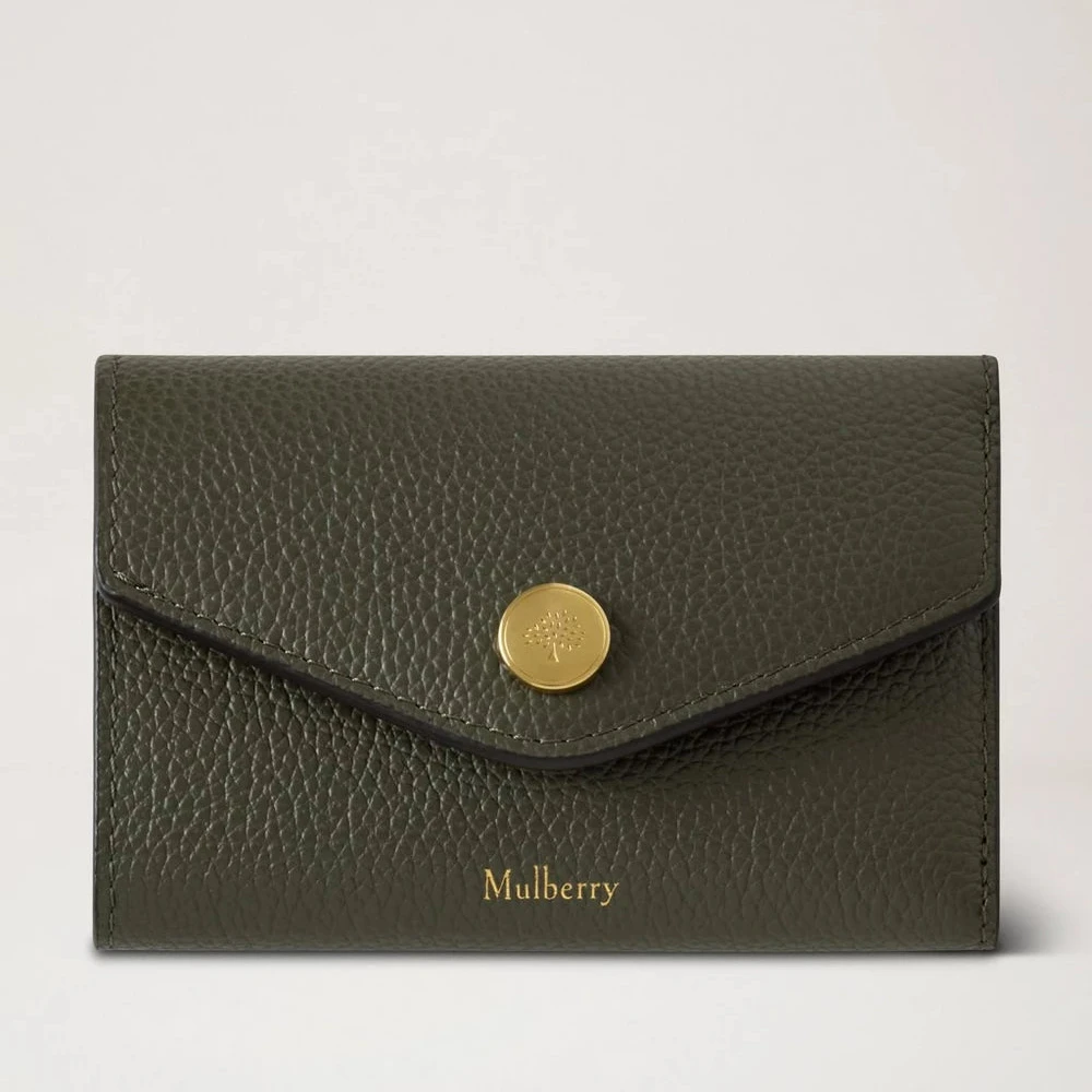 Mulberry Vikt Multi-Card Plånbok Juniper Green Small Classic Grain