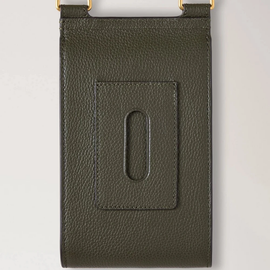 Mulberry Mini Antony Pouch Small Classic Grain Juniper Green