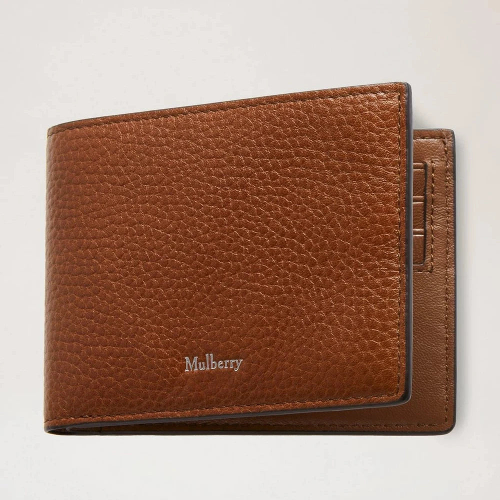 Mulberry 8-kortsplånbok Oak Two-Tone Small Classic Grain 