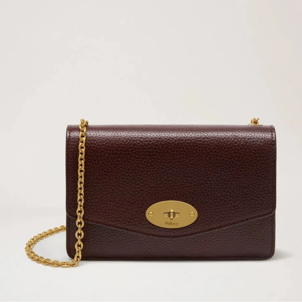 Mulberry Liten Darley Oxblood Small Classic Grain – RL7791/205K195