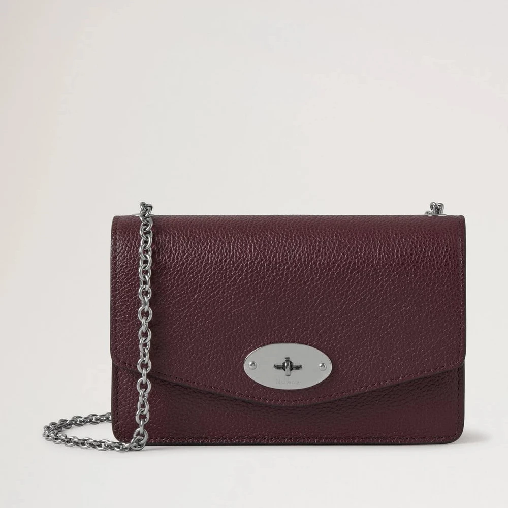 Mulberry Small Darley Small Classic Grain Black Cherry