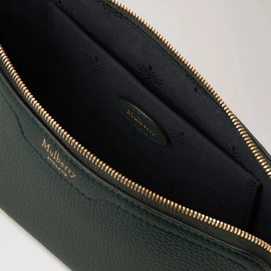 Mulberry Small Cosmetic Pouch Mulberry Green Small Classic Grain