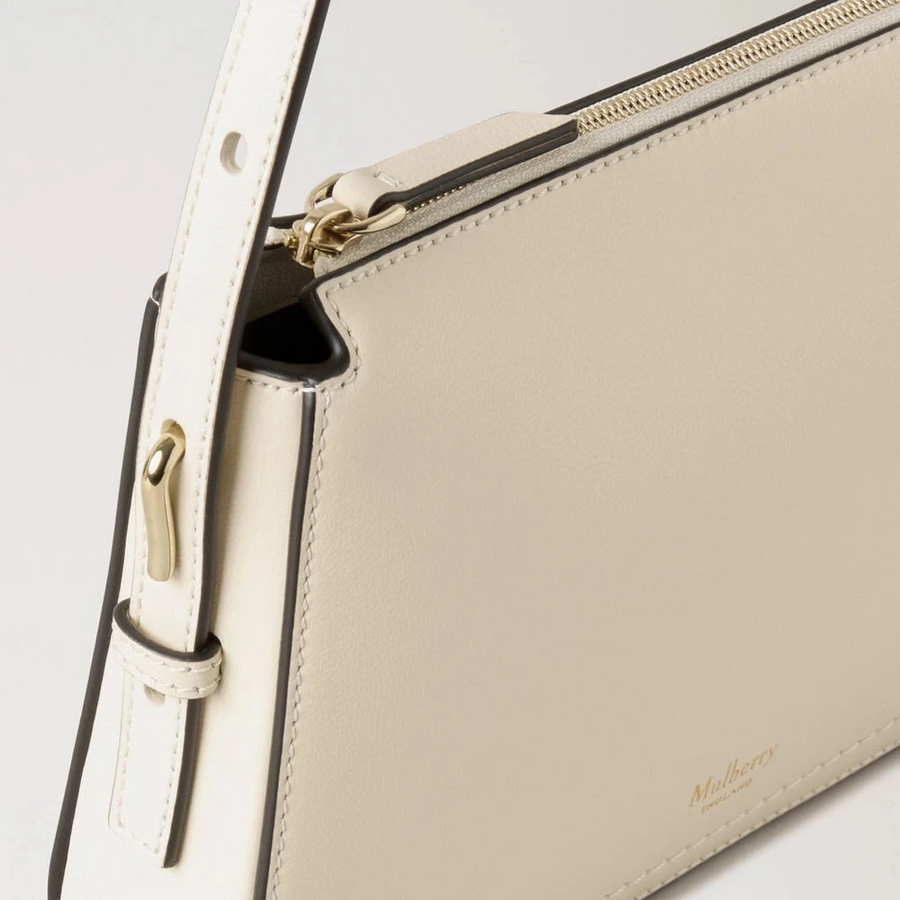 Mulberry Clovelly Pouch Micro Classic Grain Äggskal