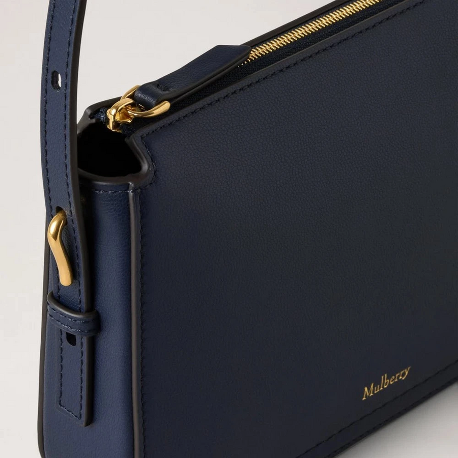 Mulberry Clovelly Pouch Micro Classic Grain Night Sky