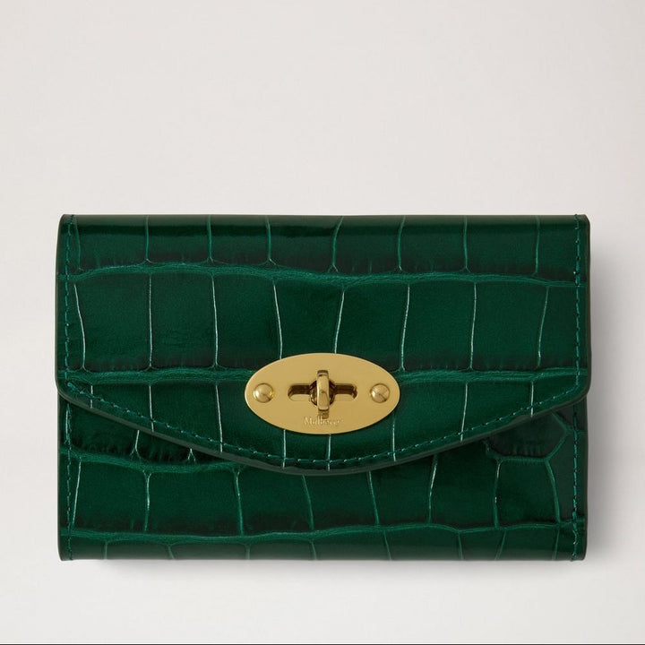 Mulberry Darley Folded Multi-Card Wallet Emerald Shiny Croc – RL8787/807Q180