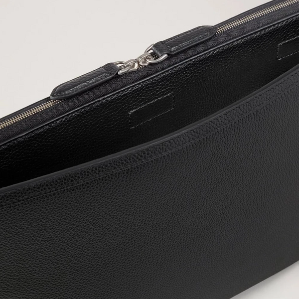 Mulberry Laptop Case Black Small Classic Grain