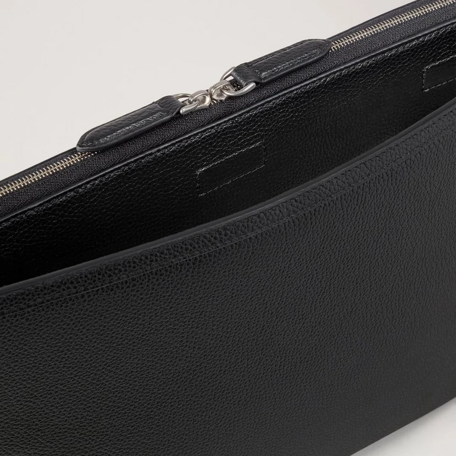 Mulberry Laptop Case Black Small Classic Grain