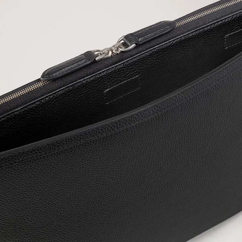 Mulberry Bärbar datorfodral svart liten klassisk korn